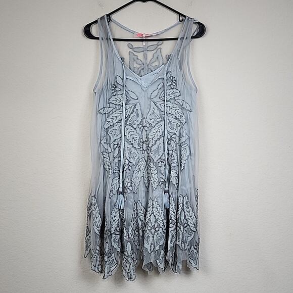 NWT Free People La Palma XS Beaded Dress - Picture 8 of 15